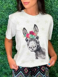 4B Custom Designs LLC Amy's Donkey Star T Shirt