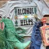 Rowdy Crowd Clothing Alcohol Helps T-shirt New Arrivals