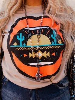 Rowdy Crowd Clothing Desert Lips Tee