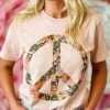 Raisin Arrows Boho Peace Sign T Shirt