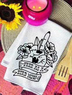 Miss Mud Pie Free As A Bird Decorative Hand Towel