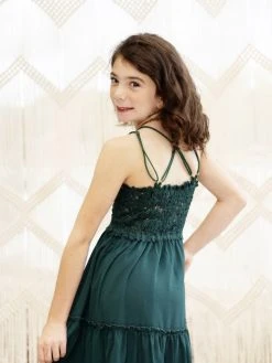 Dongguan Haohoo Clothing CO., Ltd Girls Southbound Dress - Evergreen Sale!