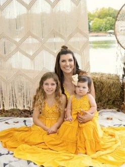 Dongguan Haohoo Clothing CO., Ltd Girls Southbound Dress - Mustard Sale!