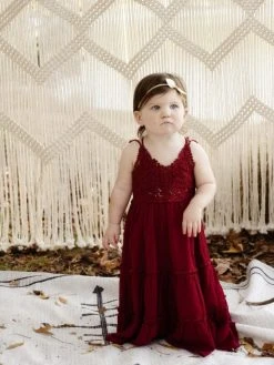 Dongguan Haohoo Clothing CO., Ltd Girls Southbound Dress - Wine Sale!