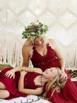 Dongguan Haohoo Clothing CO., Ltd Girls Southbound Dress - Wine Sale!