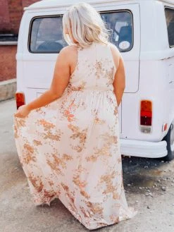 D & J Industries Co., LTD. Golden Goddess Sequin Dress Bridal