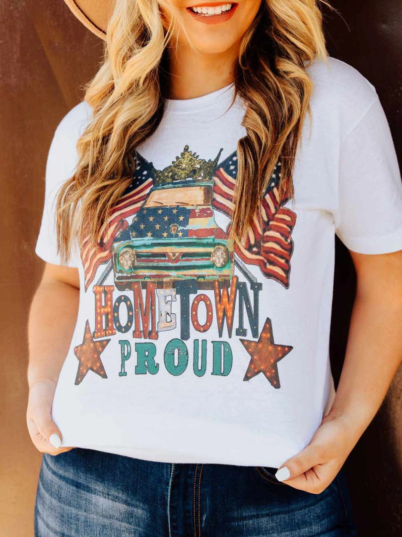 Bling-A-Gogo Hometown Proud Tee Clothing 3 Bling-A-Gogo Hometown Proud Tee Clothing