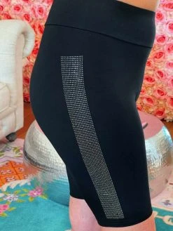 Vocal Biker Shorts With Stones Sale!