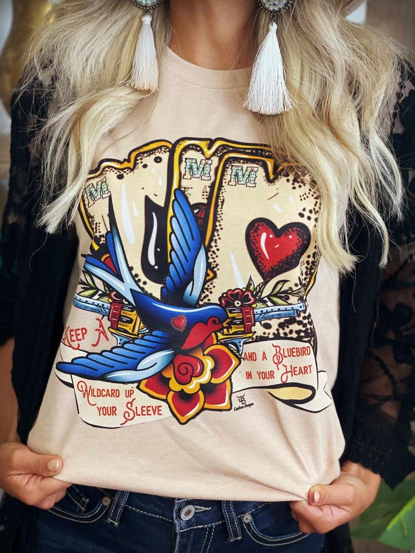 4B Custom Designs LLC Keep A Bluebird Tee Clothing 3 4B Custom Designs LLC Keep A Bluebird Tee Clothing