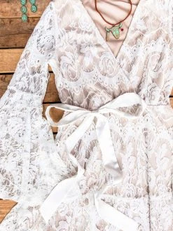 Southern Fried Chics Bridal Lacey Belle Dress - White