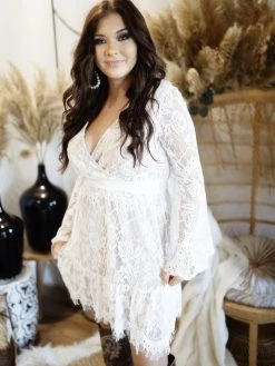 Southern Fried Chics Bridal Lacey Belle Dress - White