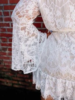 Southern Fried Chics Bridal Lacey Belle Dress - White