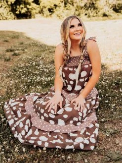 Bucket List Mocha Days Midi Dress