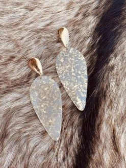 Southern Grace Drop Of Perfection Gold Sparkle Earrings