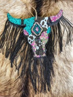 Southern Custom Designs Seriously Sassy Steer Fringe Freshie