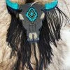 Southern Custom Designs Black And Turquoise Sassy Steer Fringe Freshie 2 Southern Custom Designs Black And Turquoise Sassy Steer Fringe Freshie