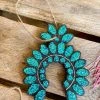 Southern Custom Designs Turquoise Squash Blossom Freshie Accessories