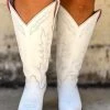 Prachi Leather PREORDER Loretta Boot - White - Wide Calf