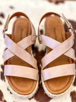 Olem Shoe Corporation Better In Nude Sandal Platform