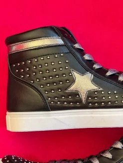 Olem Shoe Corporation Studded Starlight Sneakers - Black
