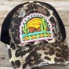 Southern Grace Desert Sunset Black Leopard Hat