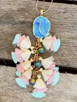 Southern Grace Under The Sea Ocean Blue Stone Pendant