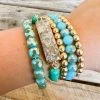 Southern Grace New Arrivals Crystal Mixed Beads Bracelet Set