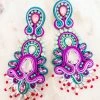 Treasure Jewels, Inc. New Arrivals These Are My Purple And Turquoise Beaded Earrings