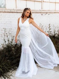 D & J Industries Pure Beauty Dress - White Bridal