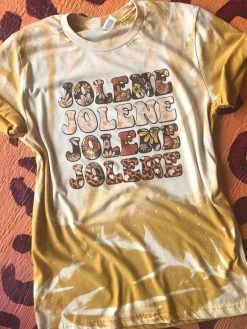 Miss Mud Pie Retro Jolene Bleached Tee Clothing