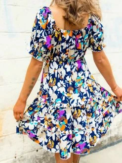 D & J Industries Co., LTD. PREORDER Navy Pushing Petals Dress Pre-Orders 12 D & J Industries Co., LTD. PREORDER Navy Pushing Petals Dress Pre-Orders