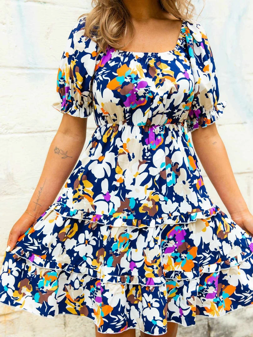 D & J Industries Co., LTD. PREORDER Navy Pushing Petals Dress Pre-Orders 6 D & J Industries Co., LTD. PREORDER Navy Pushing Petals Dress Pre-Orders
