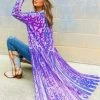 Dongguan Haohoo Clothing CO., Ltd PREORDER The Royal Sequin Duster In Purple 2 Dongguan Haohoo Clothing CO., Ltd PREORDER The Royal Sequin Duster In Purple