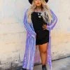 Dongguan Haohoo Clothing CO., Ltd PREORDER The Royal Sequin Duster — Iridescent Purple
