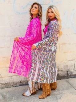 Dongguan Haohoo Clothing CO., Ltd PREORDER The Royal Sequin Duster - Rainbow