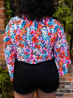 D & J Industies Co., LTD. Pre-Orders PREORDER Better Days Top - Red & Pink Floral