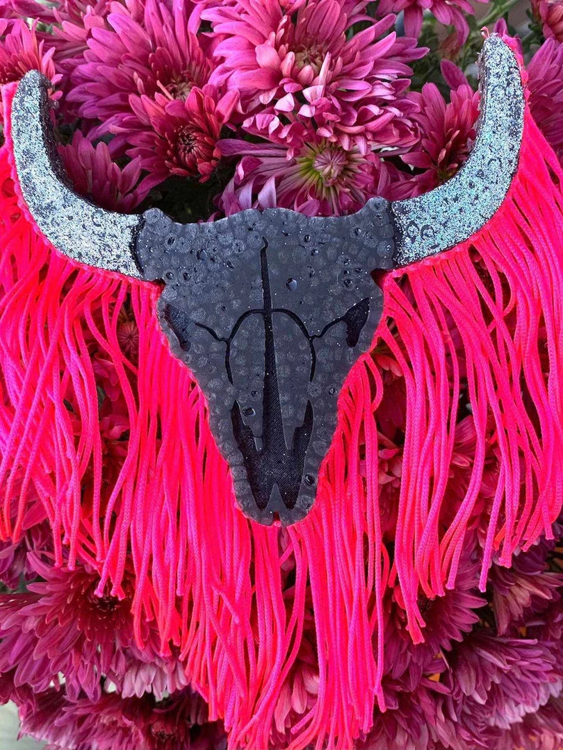 Buckin Baby Wholesale Skull Head With Fringe Freshie 3 Buckin Baby Wholesale Skull Head With Fringe Freshie