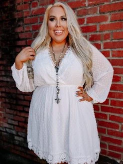 D & J Industries This One's For The Ladies Dress - White