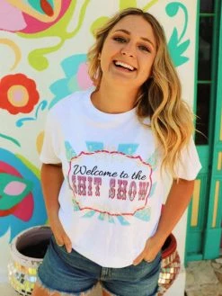 Bling-A-Gogo Welcome To The SHIT Show Tee By Bling-a-Go-Go Tees