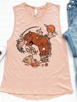 Miss Mud Pie Cosmic Horse With Stars Tank