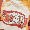 Miss Mud Pie Groovy T-shirt - Mustard Bleach