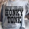 Miss Mud Pie Support Your Local Honky Tonk — Country Girl T-Shirt In Gray Clothing 2 Miss Mud Pie Support Your Local Honky Tonk — Country Girl T-Shirt In Gray Clothing